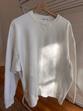 Reformation Women’s Oversized Crewneck Sweatshirt in Ivory